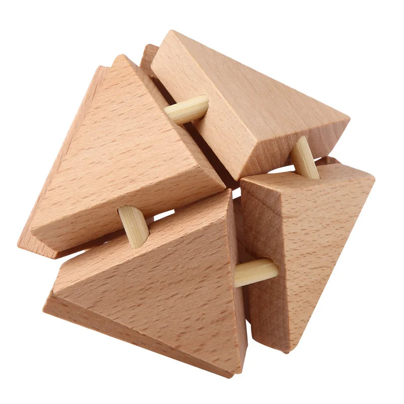 TimberMind Beechwood Puzzle Lock