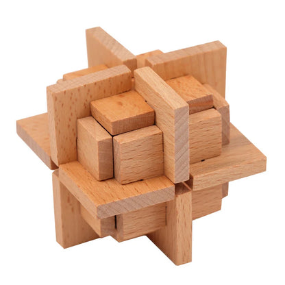 TimberMind Beechwood Puzzle Lock