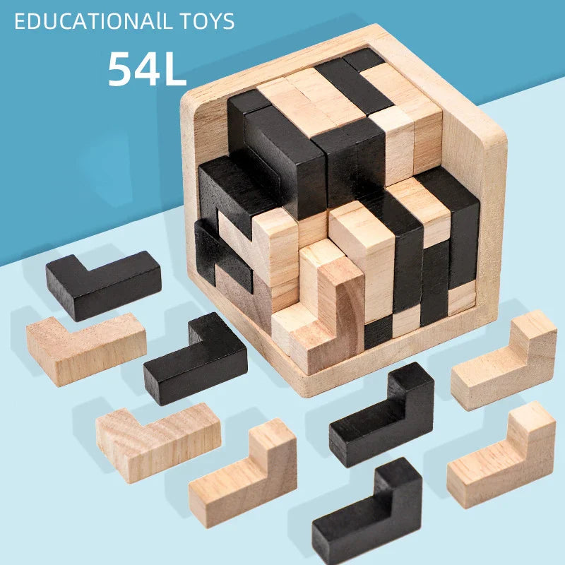 IntelliCube 3D Wooden Puzzle