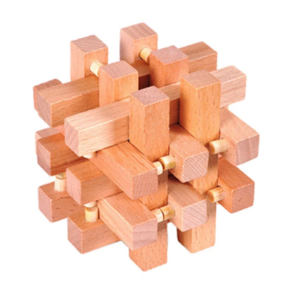 TimberMind Beechwood Puzzle Lock