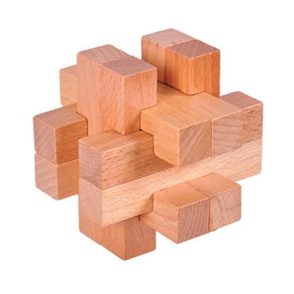 TimberMind Beechwood Puzzle Lock