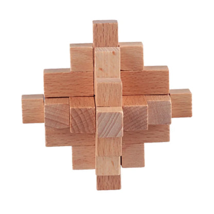 TimberMind Beechwood Puzzle Lock