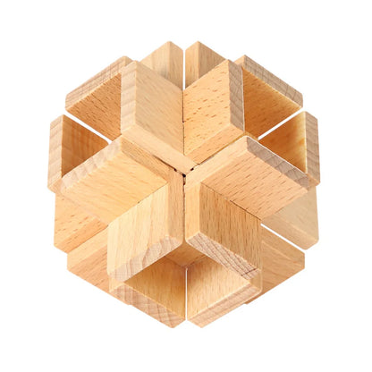 TimberMind Beechwood Puzzle Lock