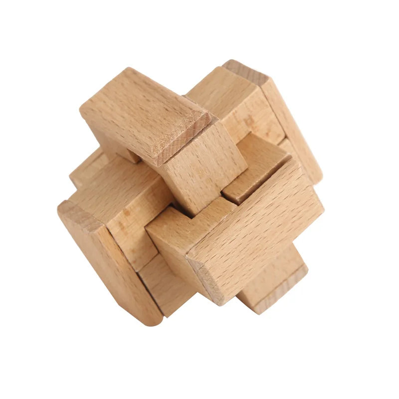 TimberMind Beechwood Puzzle Lock